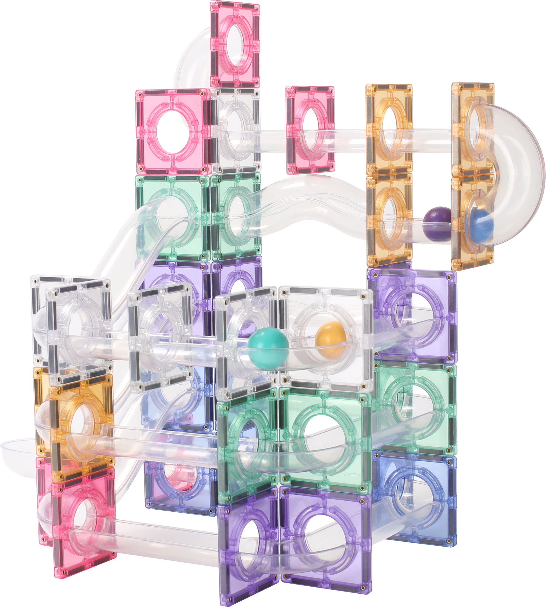 STEAM STUDIO Magnetic Tiles Marble Run 100 pcs Set - STEAM STUDIO TOYS