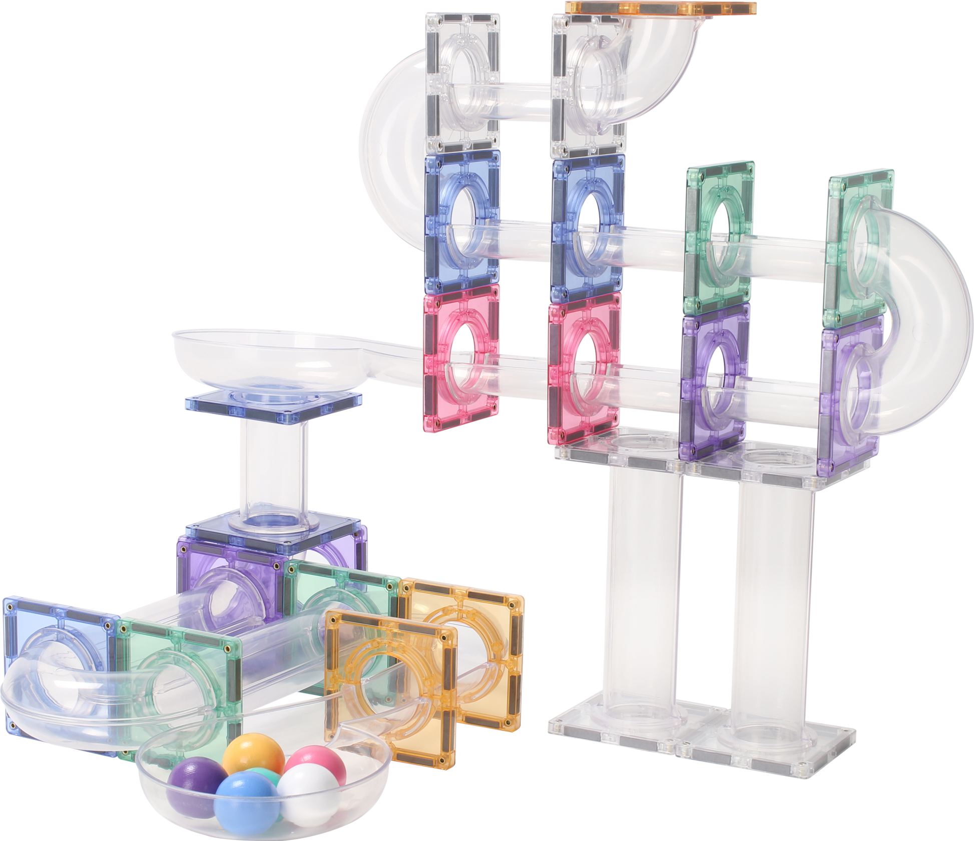 STEAM STUDIO Magnetic Tiles Marble Run 100 pcs Set - STEAM STUDIO TOYS