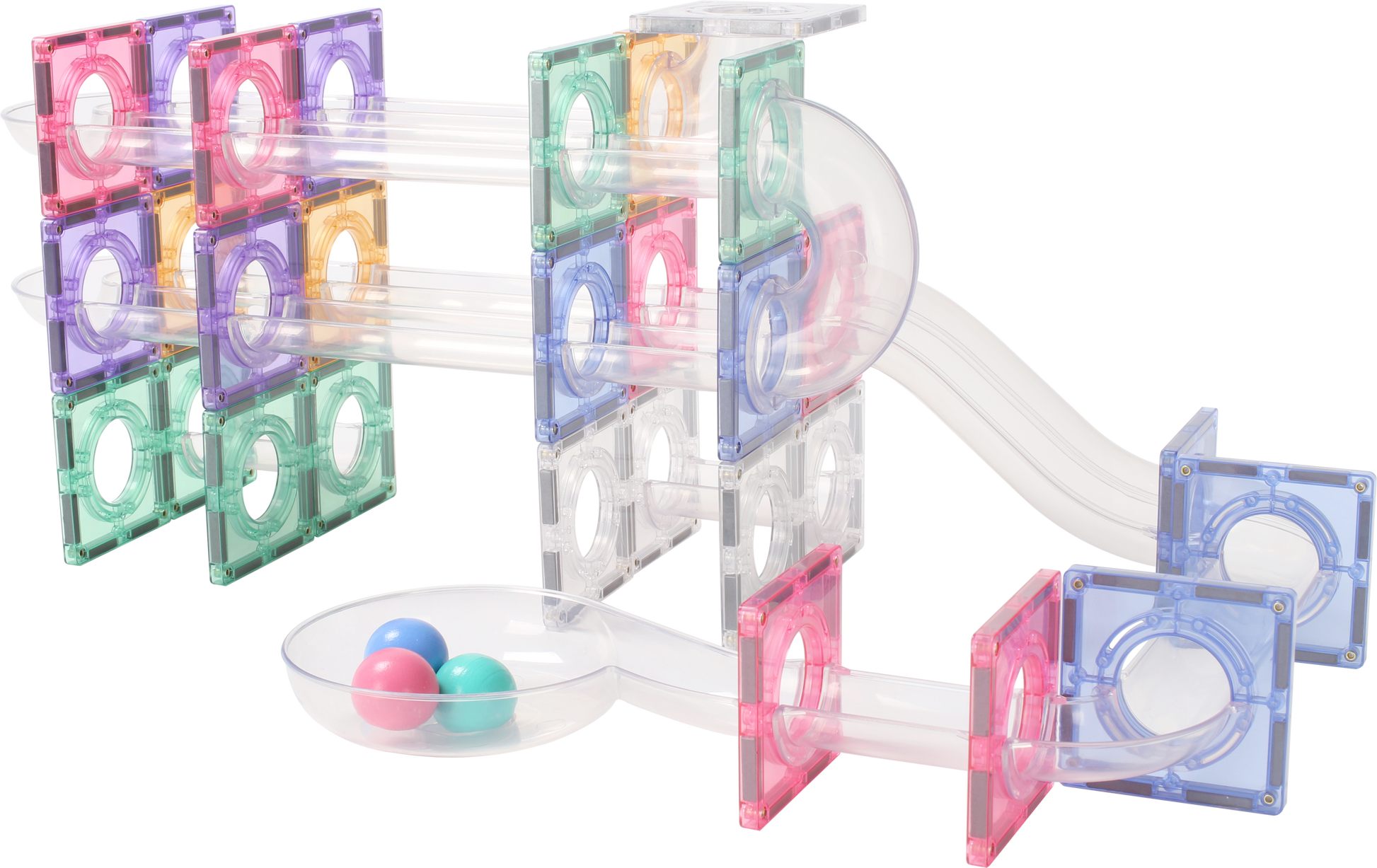 STEAM STUDIO Magnetic Tiles Marble Run 100 pcs Set - STEAM STUDIO TOYS
