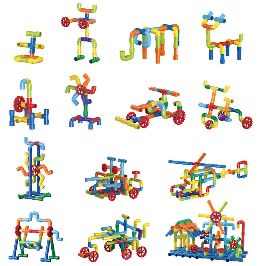 STEAM STUDIO Pipeline Building Blocks Set 56pcs - STEAM STUDIO TOYS