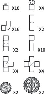 STEAM STUDIO Pipeline Building Blocks Set 56pcs - STEAM STUDIO TOYS