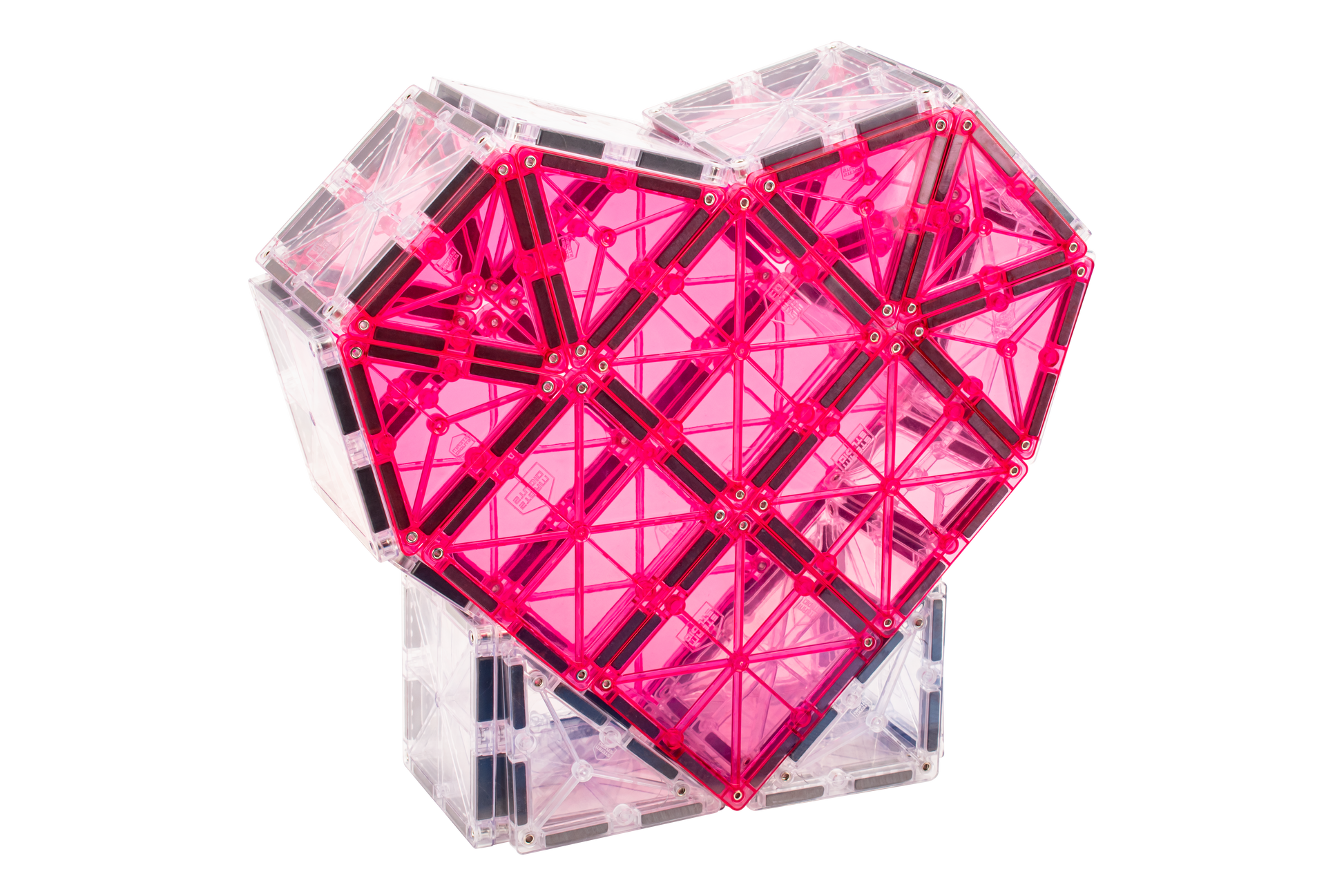 STEAM STUDIO Magnetic Tiles 120pcs PASTEL set, including 2 cars - STEAM STUDIO TOYS