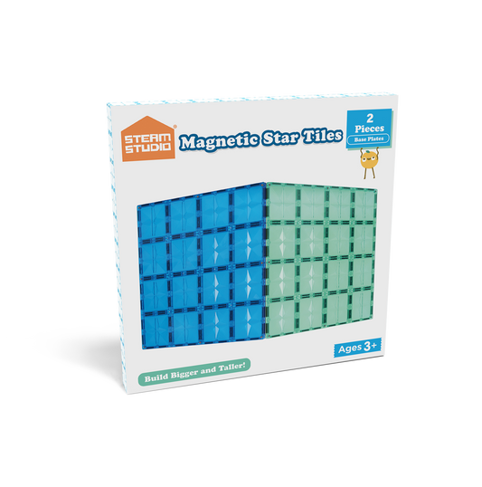 STEAM STUDIO Magnetic Tiles Base Plates 2pcs Pack - STEAM STUDIO TOYS
