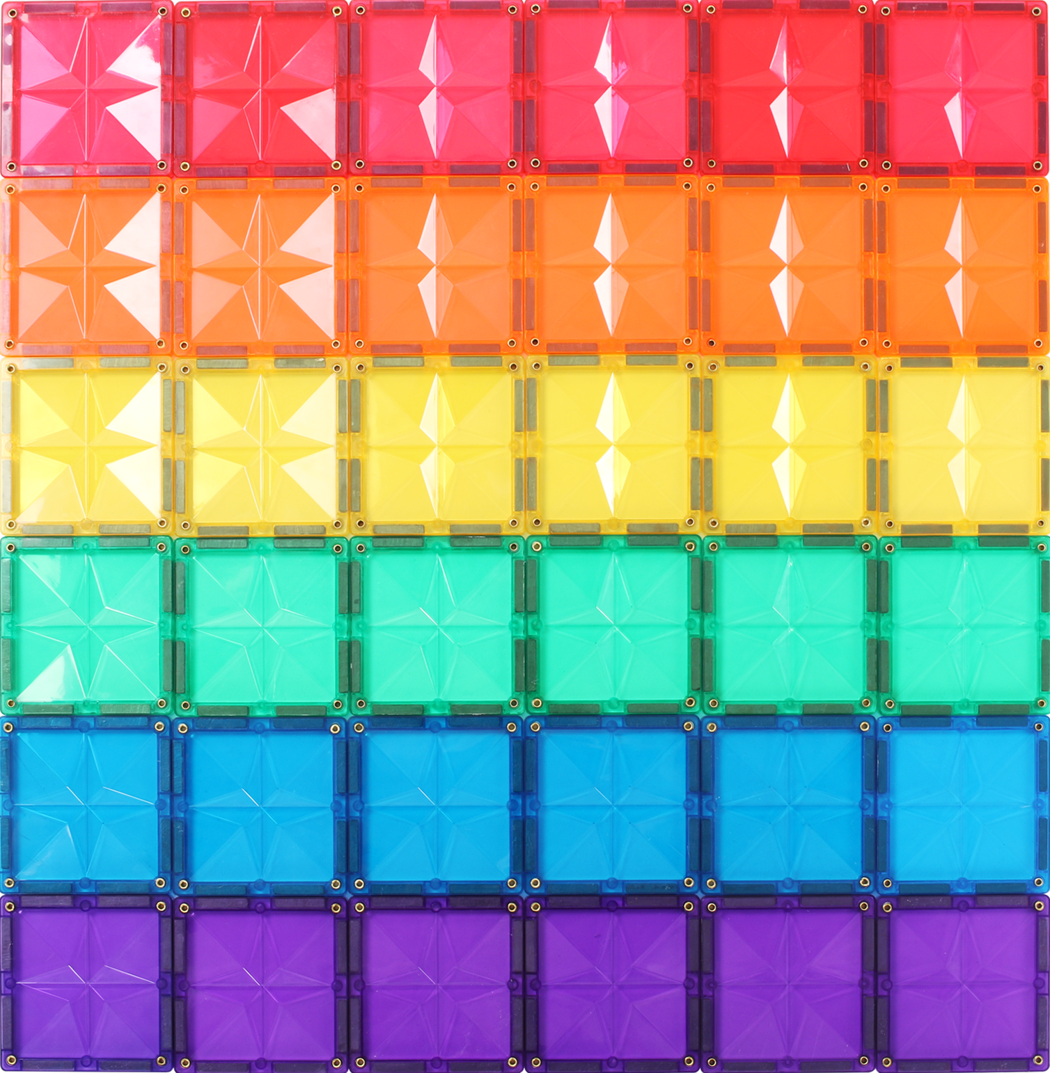 STEAM STUDIO Star Magnetic Tiles 36 Pieces Expansion Pack - STEAM STUDIO TOYS