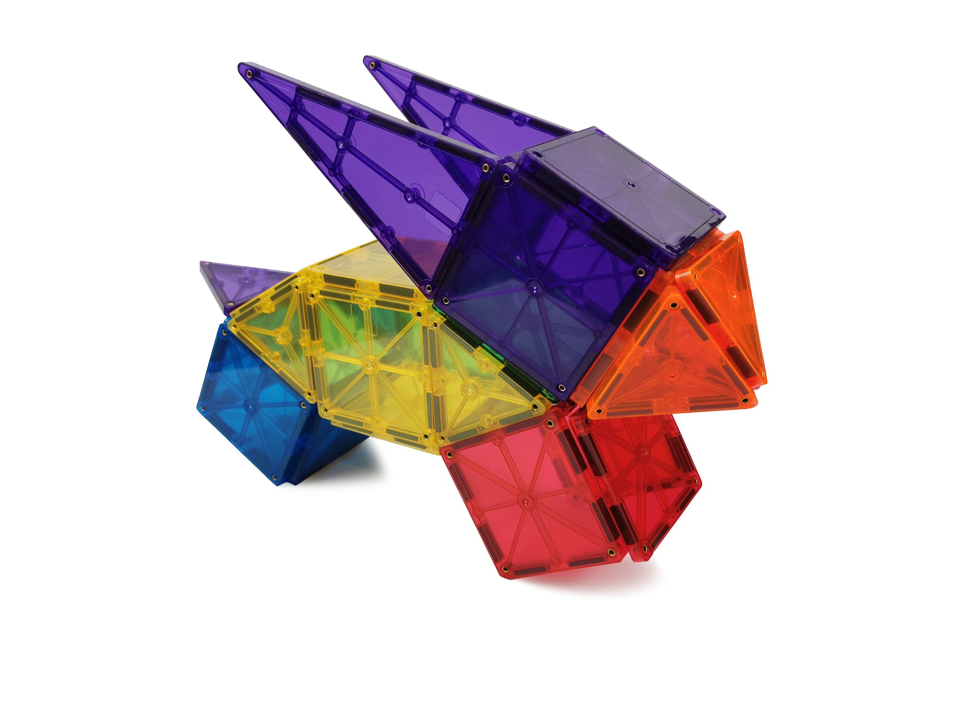 STEAM STUDIO Magnetic Tiles 71pcs set, including 1 car - STEAM STUDIO TOYS