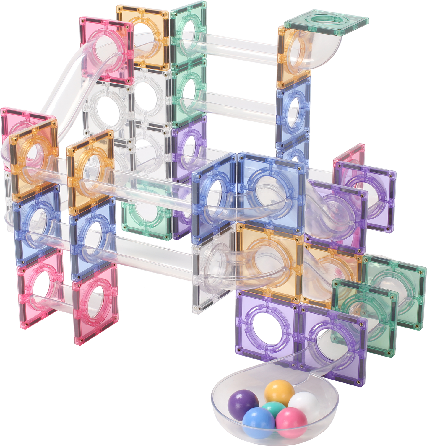 STEAM STUDIO Magnetic Tiles Marble Run 100 pcs Set - STEAM STUDIO TOYS