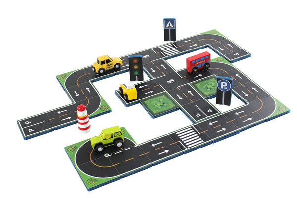 42Pcs Magnetic Topper Road Tiles Pack 3yrs+