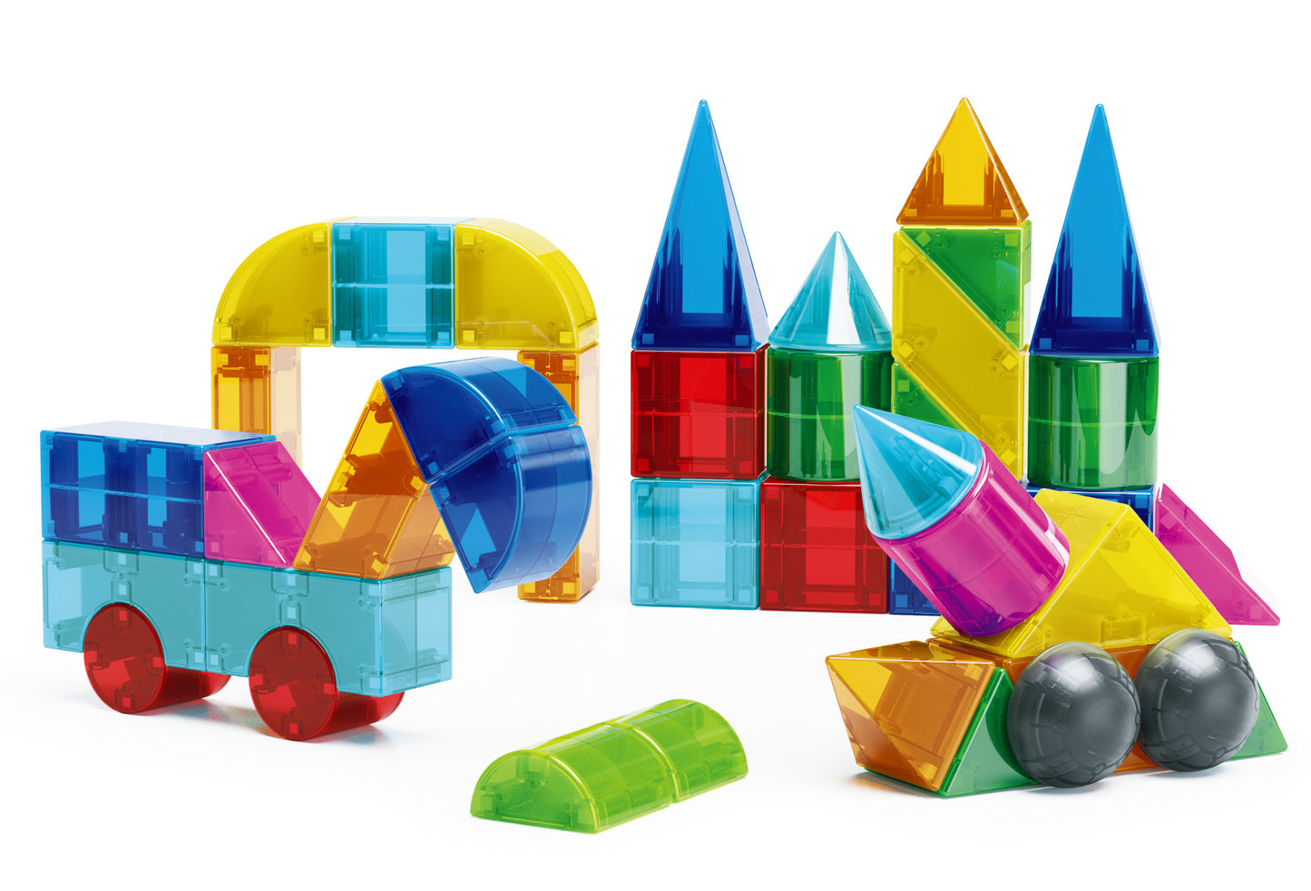 STEAM STUDIO 3D Magnetic Blocks - 42 Piece Set - STEAM STUDIO TOYS