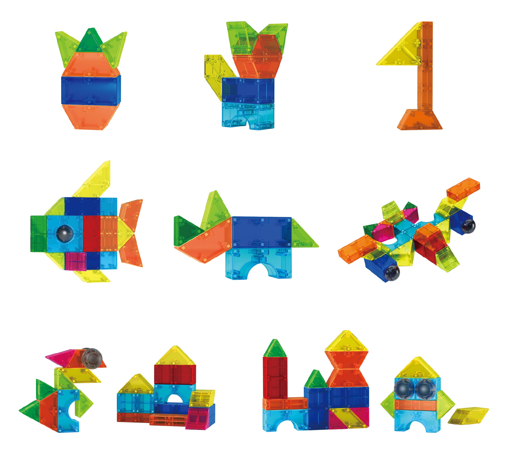 STEAM STUDIO 3D Magnetic Blocks - 42 Piece Set - STEAM STUDIO TOYS