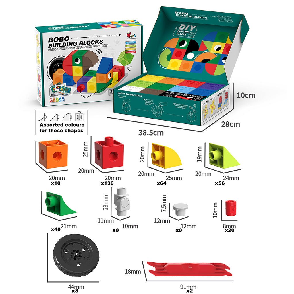 Creative STEAM Building Blocks Set - 364 pcs - Steam Studio Toys