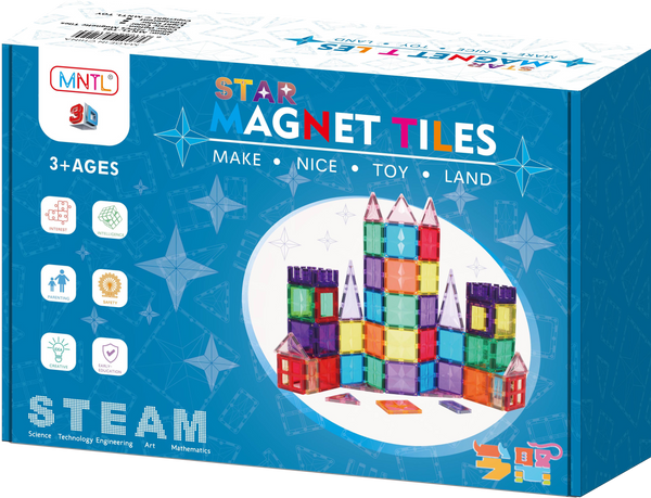 56pc Tiles Set (3 colour variants: Rainbow, pastel, ice)