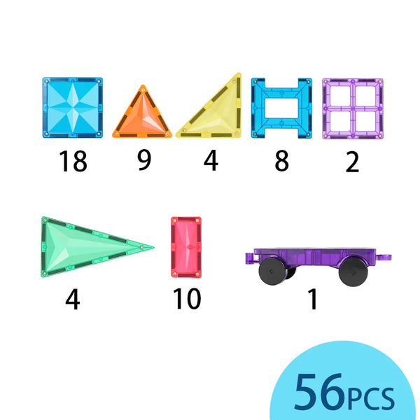 56pc Tiles Set (3 colour variants: Rainbow, pastel, ice)