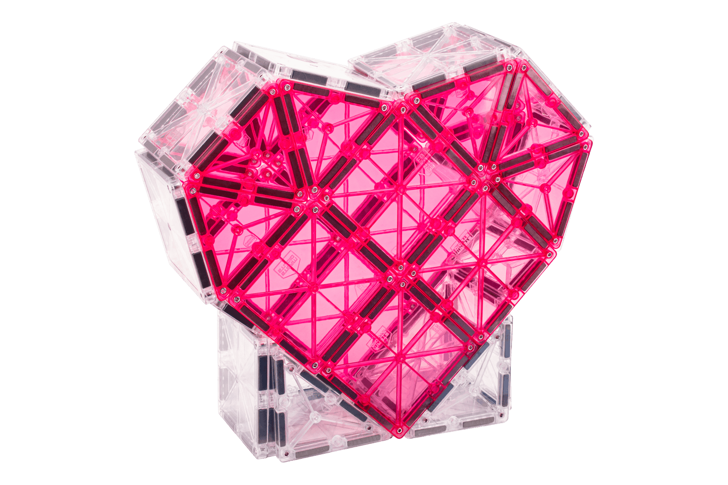 STEAM STUDIO Magnetic Tiles 120pcs PASTEL set, including 2 cars - Steam Studio Toys