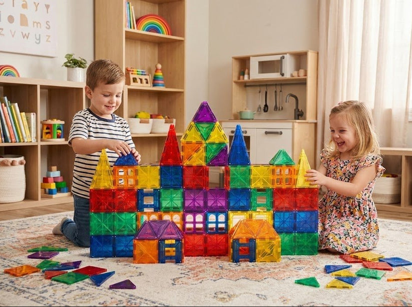 Magnetic Tiles 40 PCS Starter Pack | Educational Building Set for Kids ...
