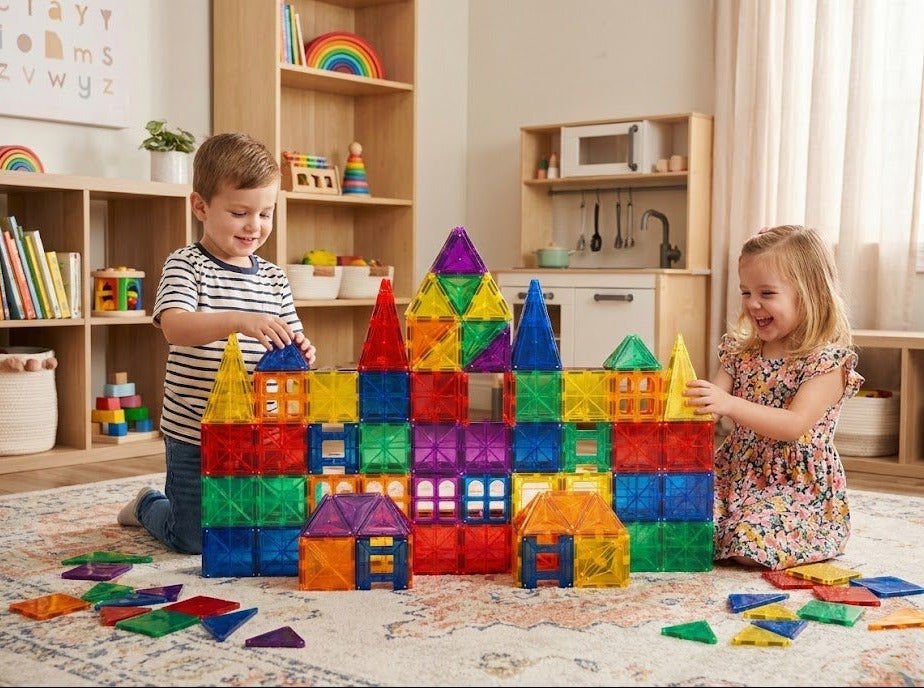 Magnetic Tiles 40 PCS Starter Pack | Educational Building Set for Kids ...