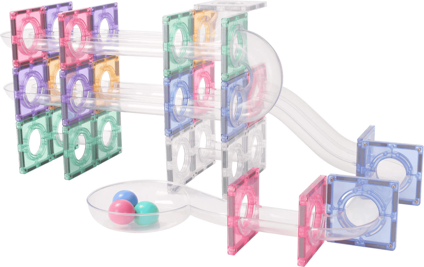 STEAM STUDIO Magnetic Tiles Marble Run 100 pcs Set - Steam Studio Toys