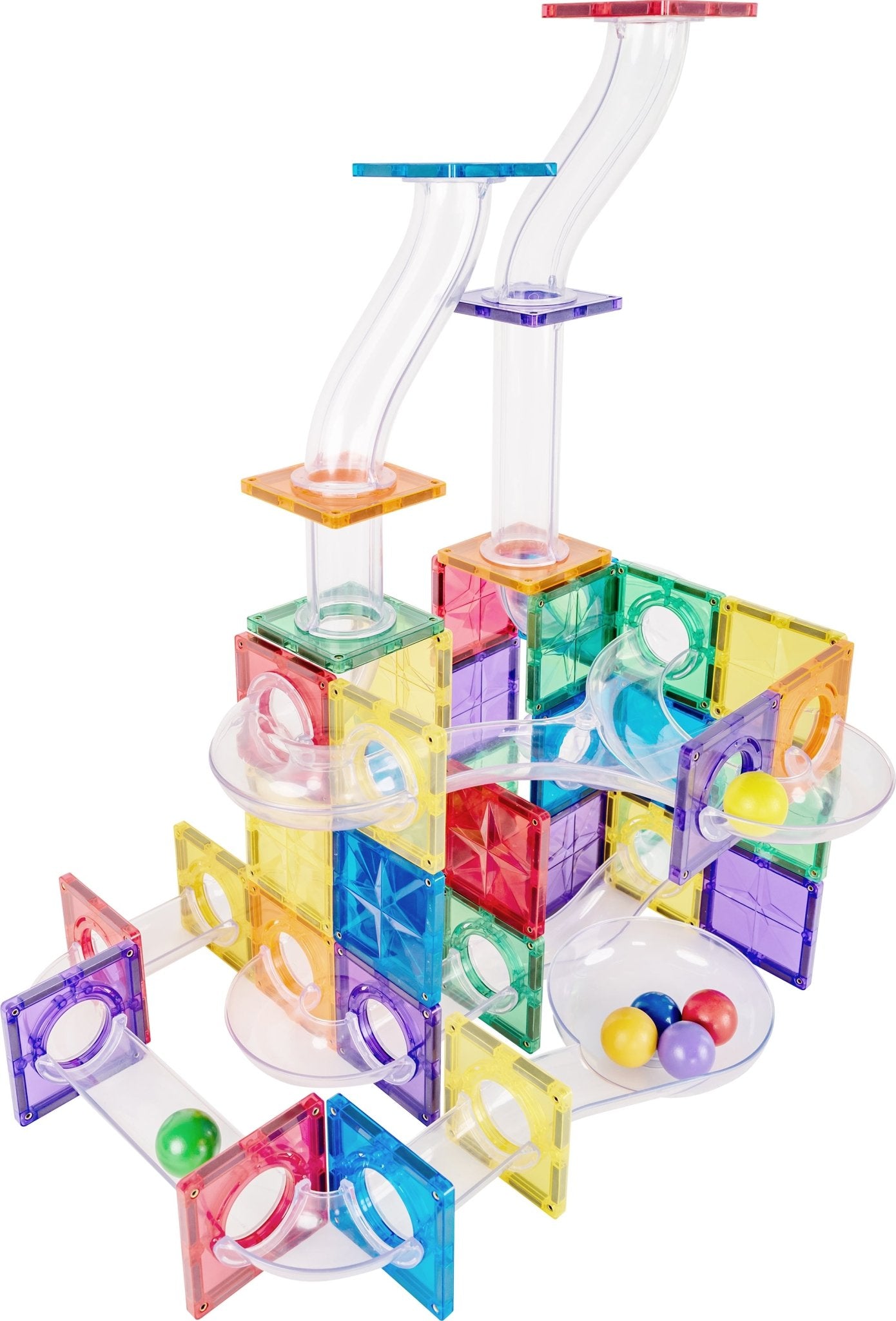 STEAM STUDIO Magnetic Tiles Marble Run 100 pcs Set - Steam Studio Toys