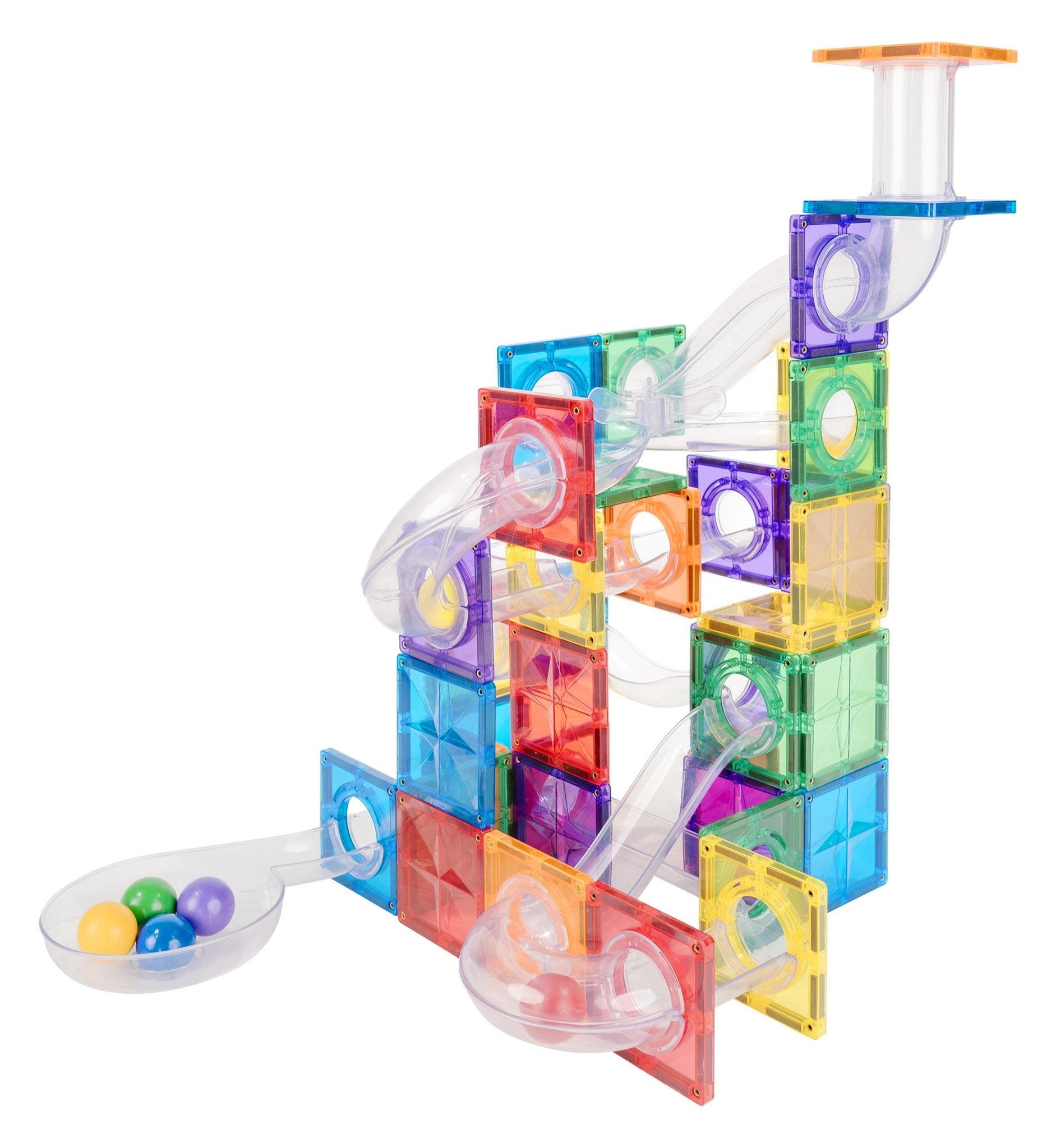 STEAM STUDIO Magnetic Tiles Marble Run 100 pcs Set - Steam Studio Toys