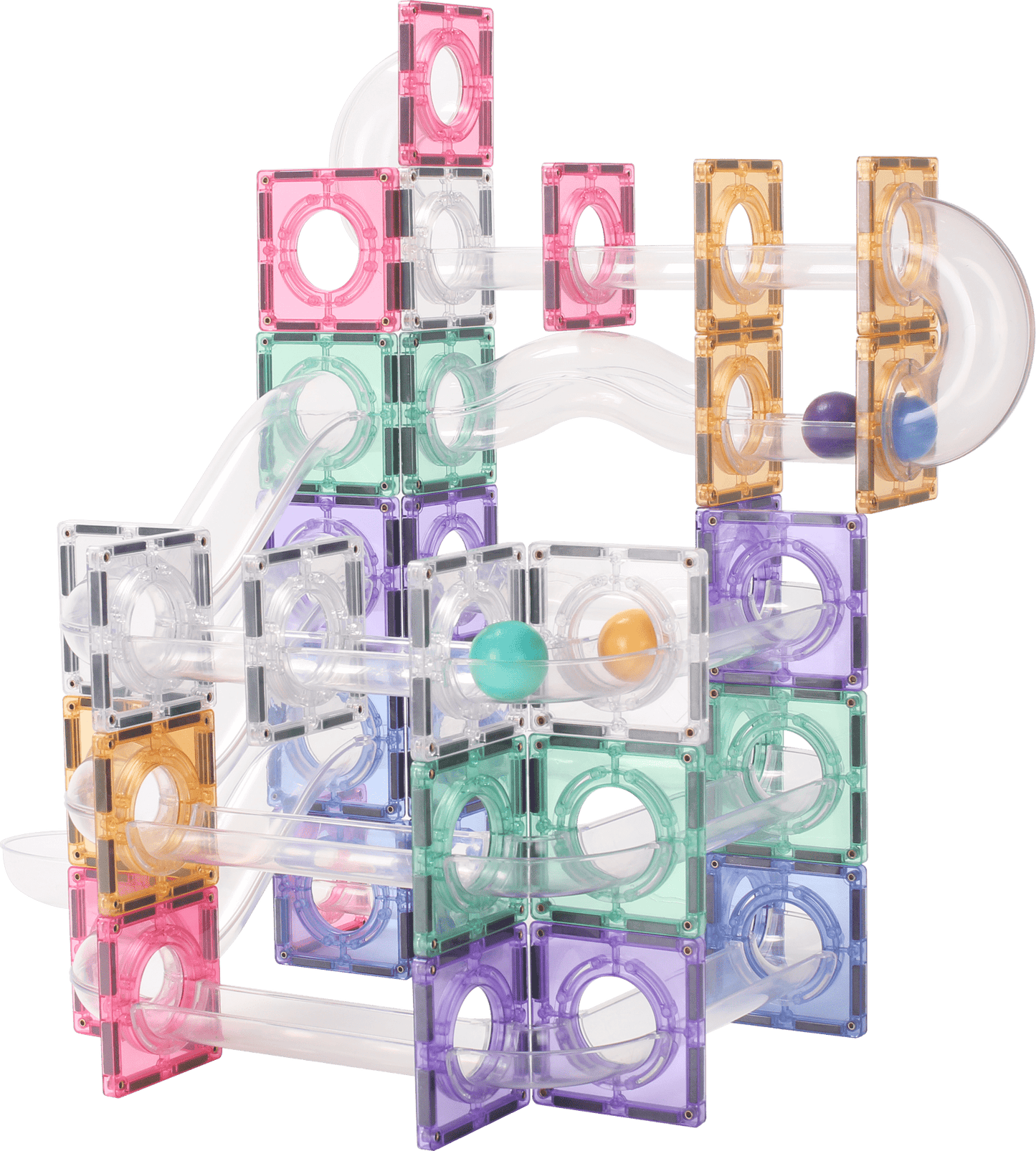 STEAM STUDIO Magnetic Tiles Marble Run 100 pcs Set - Steam Studio Toys