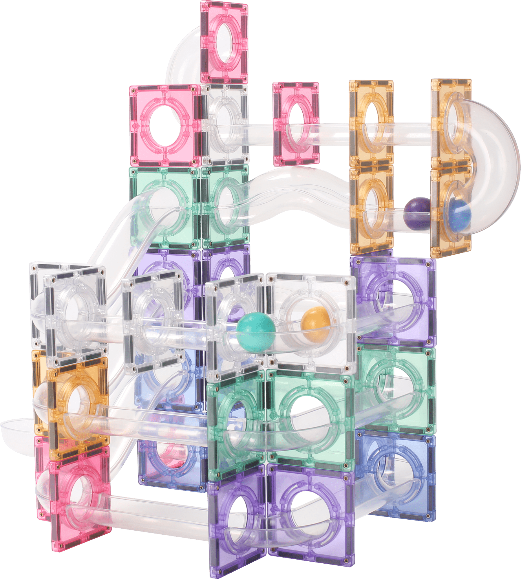 STEAM STUDIO Magnetic Tiles Marble Run 100 pcs Set - Steam Studio Toys