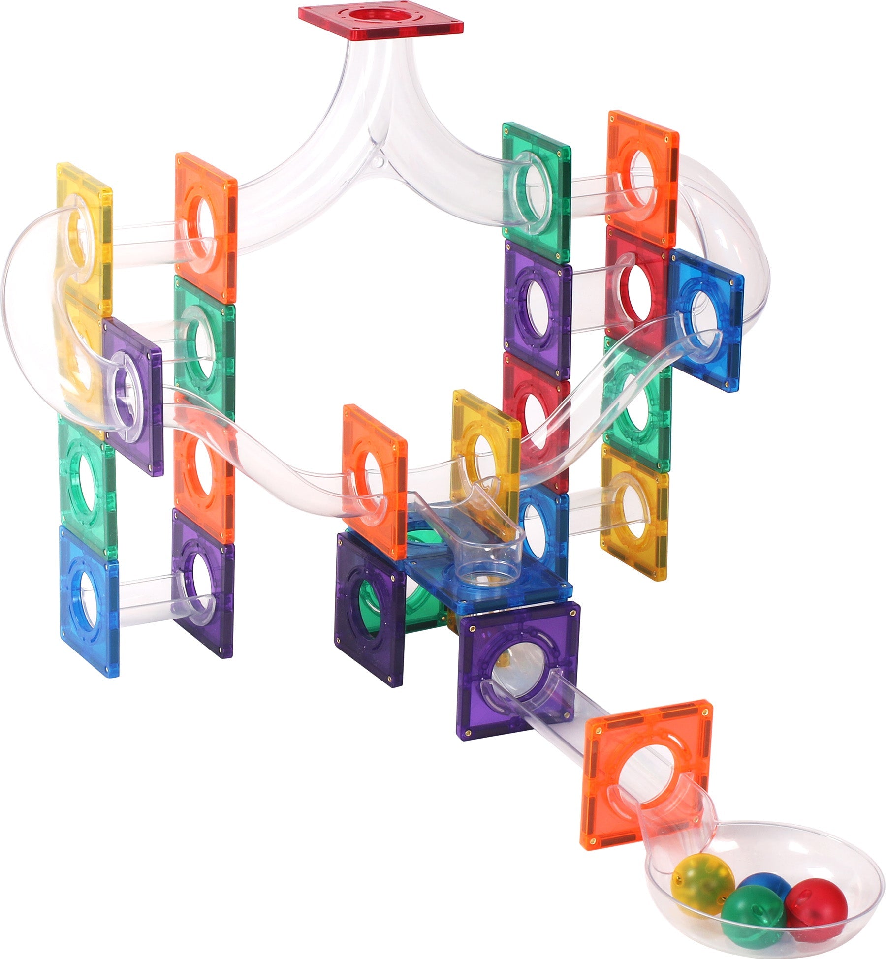 STEAM STUDIO Magnetic Tiles Marble Run 100 pcs Set - Steam Studio Toys