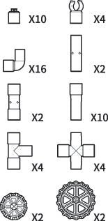 STEAM STUDIO Pipeline Building Blocks Set 56pcs - Steam Studio Toys