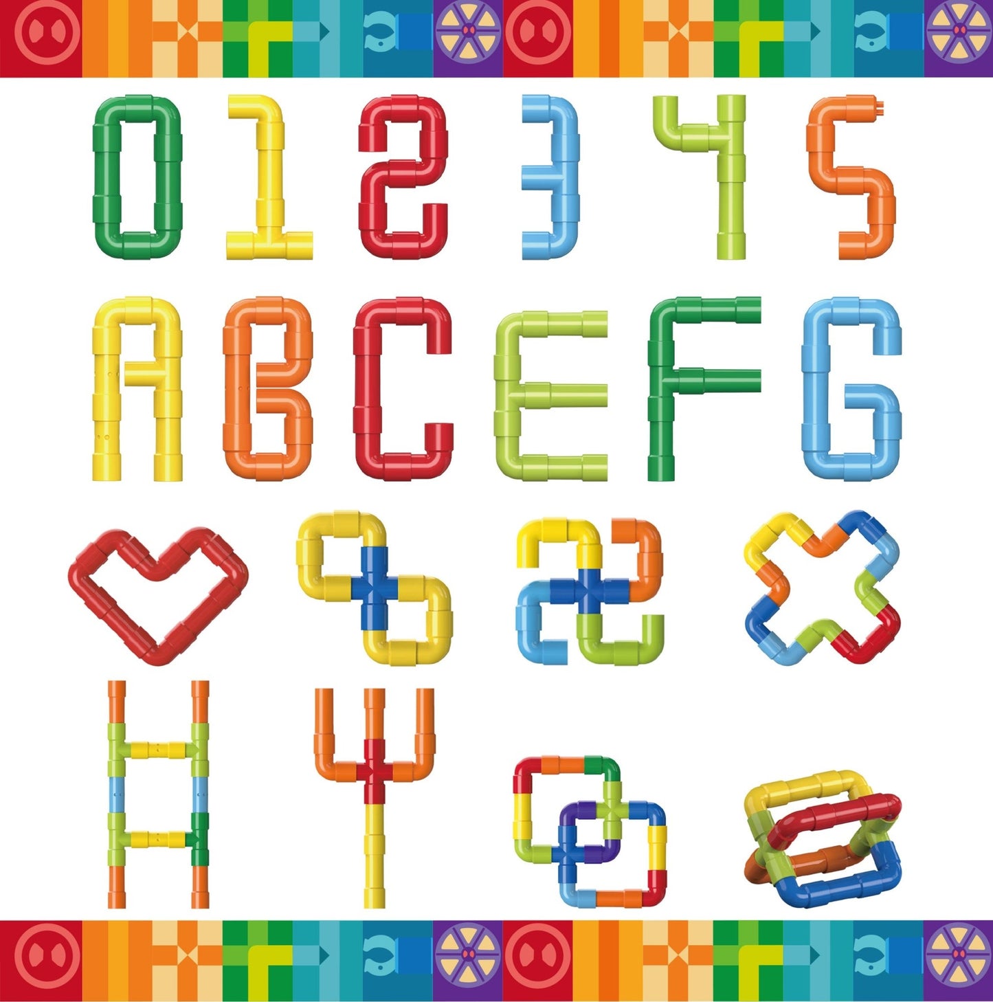 STEAM STUDIO Pipeline Building Blocks Set 56pcs - Steam Studio Toys