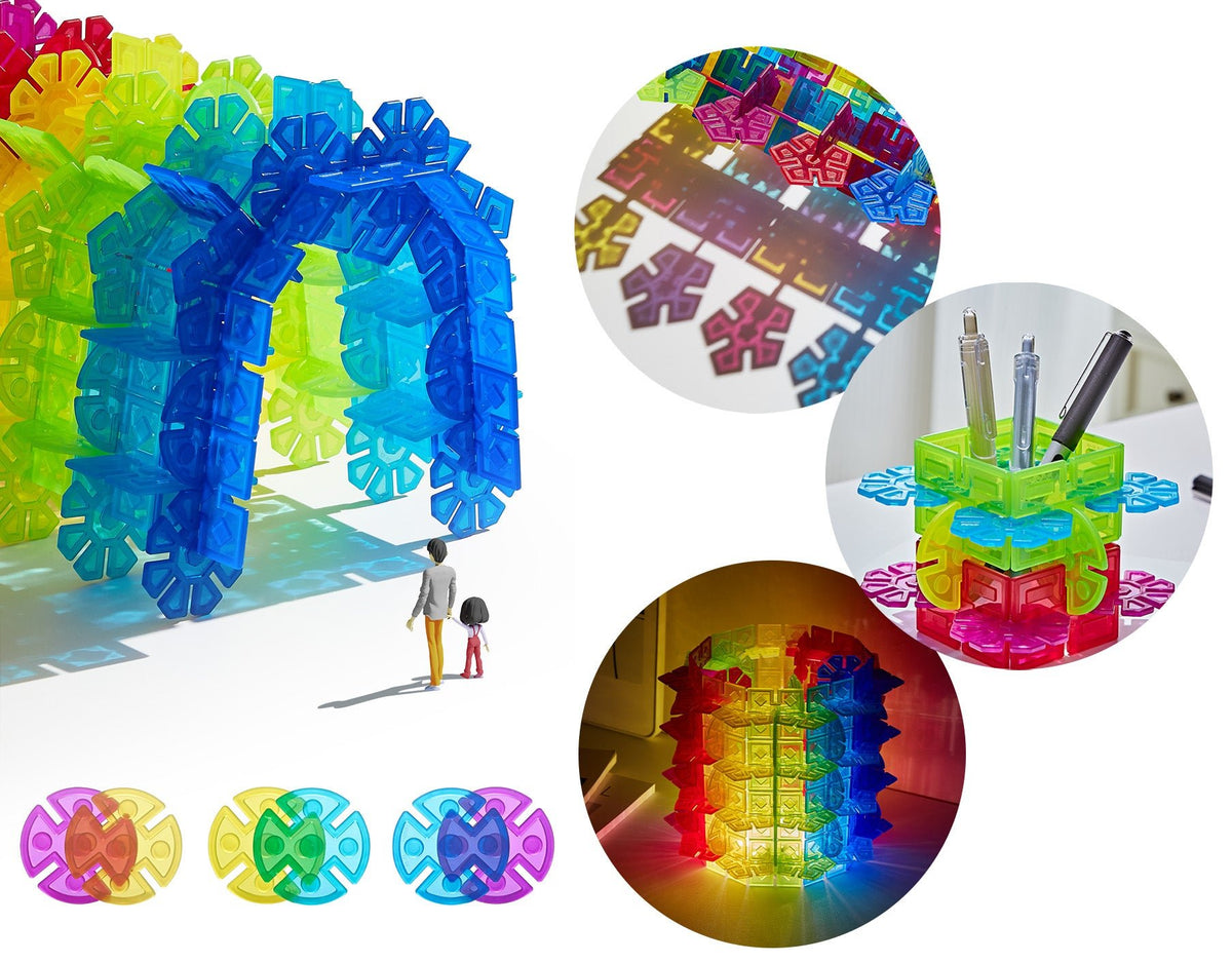 Snowflake Building Blocks 120 PCS | Brain Flakes Style Disc Toy | STEAM ...