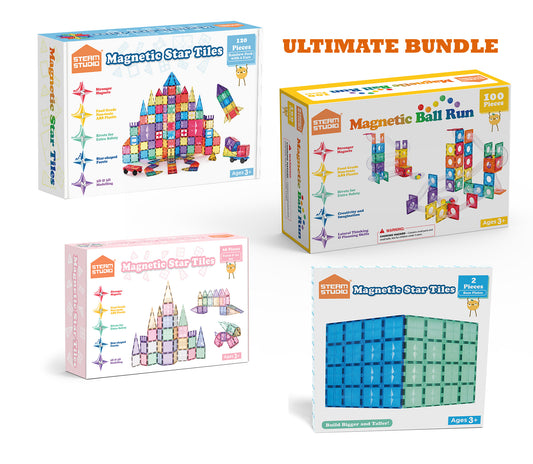 The Ultimate  (Rainbow+Pastel tiles, Ball Run and Baseplates - TOTAL 290 PCS)