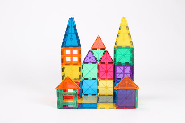 STEAM STUDIO Magnetic Tiles 120pcs set, including 2 cars