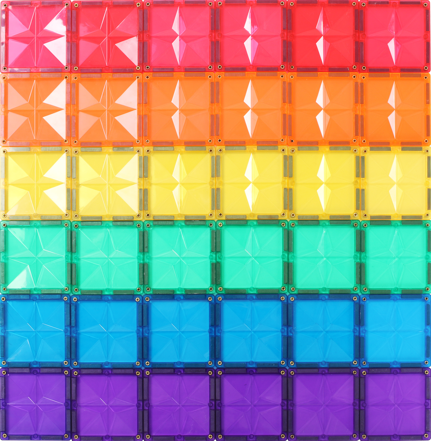 STEAM STUDIO Star Magnetic Tiles 36 Pieces Expansion Pack - STEAM STUDIO TOYS