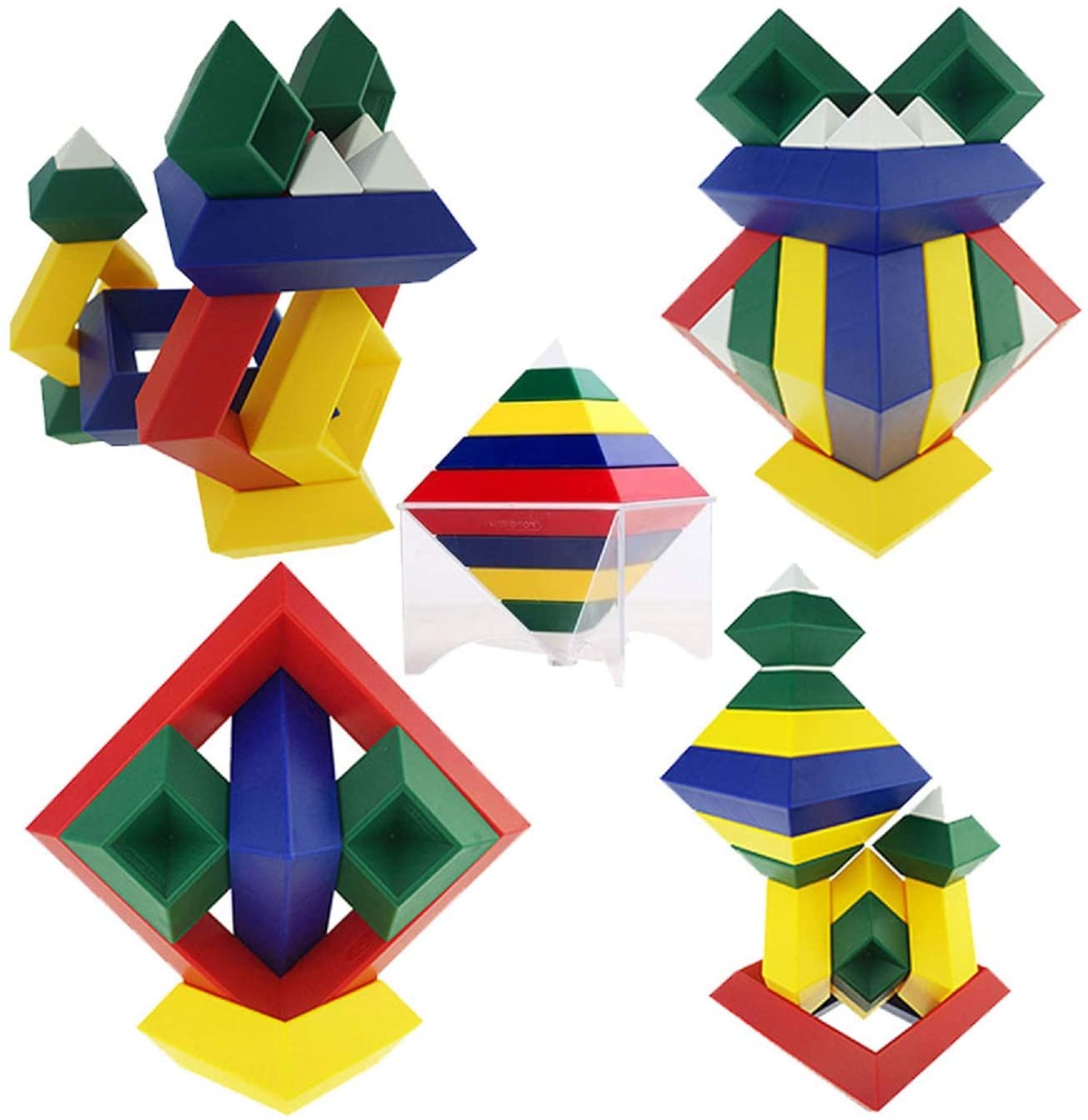 STEAM STUDIO Pyramid Building Blocks 15pcs Set - STEAM STUDIO TOYS