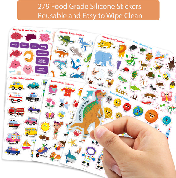 Inherit Culture First Sticker Book Food Grade Silicone Reusable Stickers