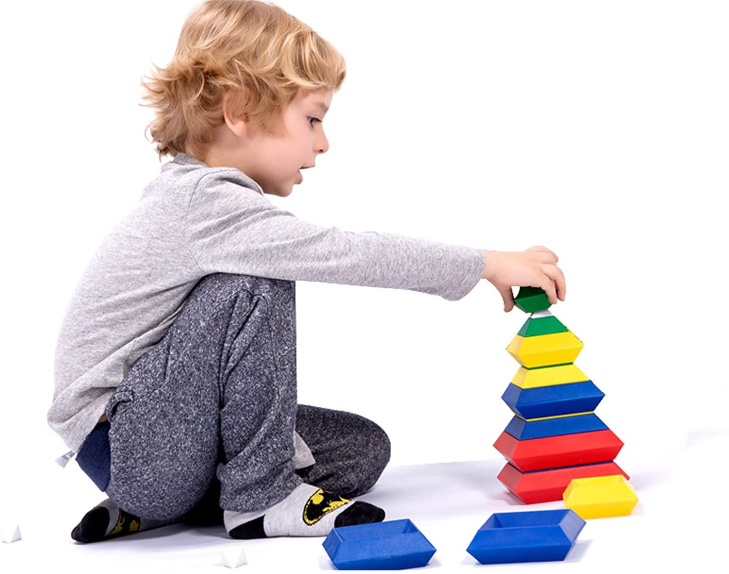 STEAM STUDIO Pyramid Building Blocks 15pcs Set - STEAM STUDIO TOYS