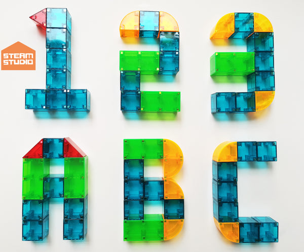 STEAM STUDIO 3D Magnetic Blocks - 32 Piece Set