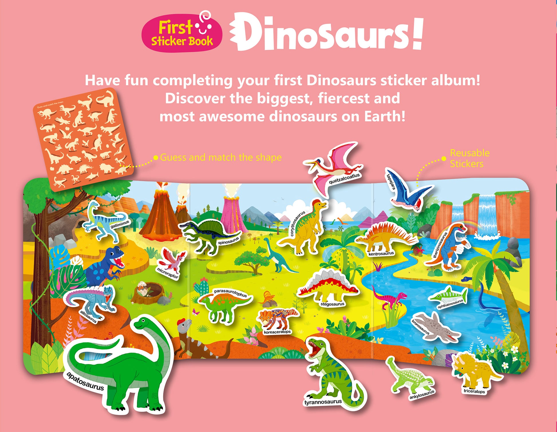 Inherit Culture First Sticker Book Food Grade Silicone Reusable Stickers - STEAM STUDIO TOYS