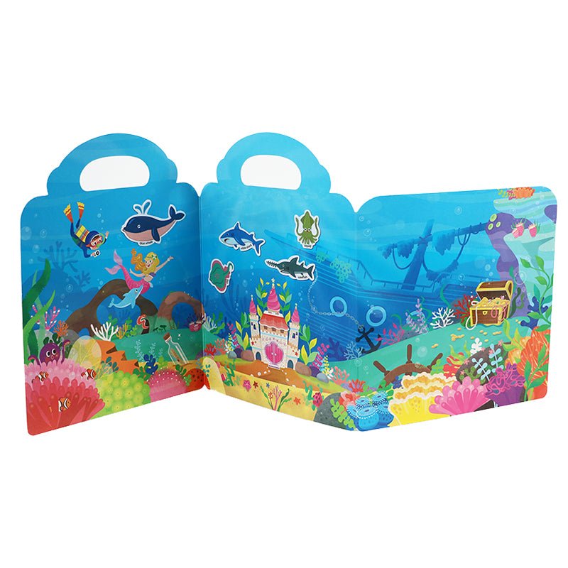 Inherit Culture First Sticker Book Food Grade Silicone Reusable Stickers 8 BOOKS BUNDLE - Steam Studio Toys