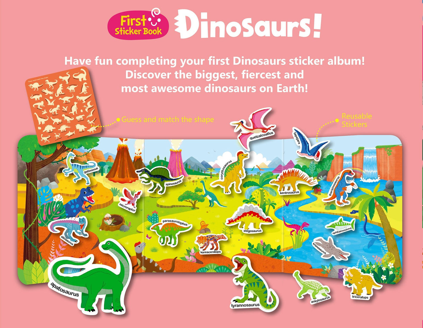 Inherit Culture First Sticker Book Food Grade Silicone Reusable Stickers 8 BOOKS BUNDLE - Steam Studio Toys