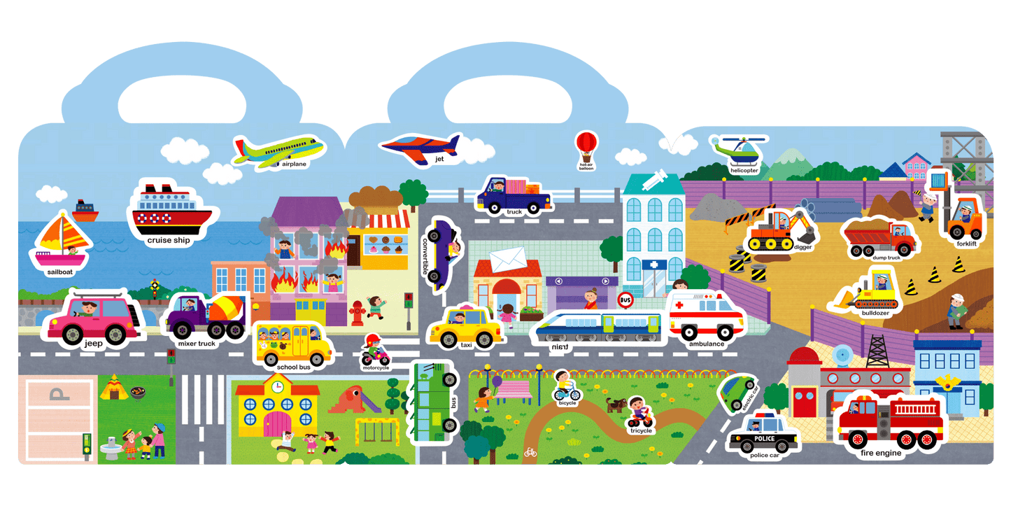 Inherit Culture First Sticker Book Food Grade Silicone Reusable Stickers 8 BOOKS BUNDLE - Steam Studio Toys