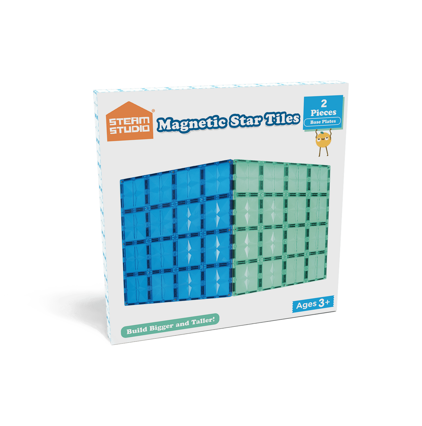 STEAM STUDIO Magnetic Tiles Base Plates 2pcs Pack - Steam Studio Toys