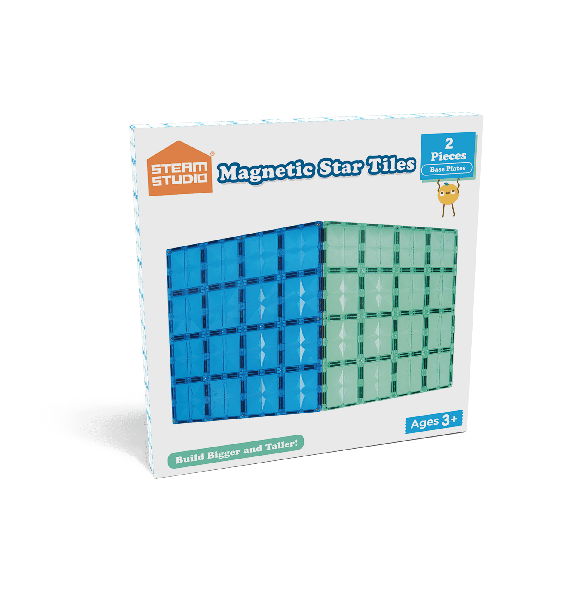 STEAM STUDIO Magnetic Tiles Base Plates 2pcs Pack - Steam Studio Toys