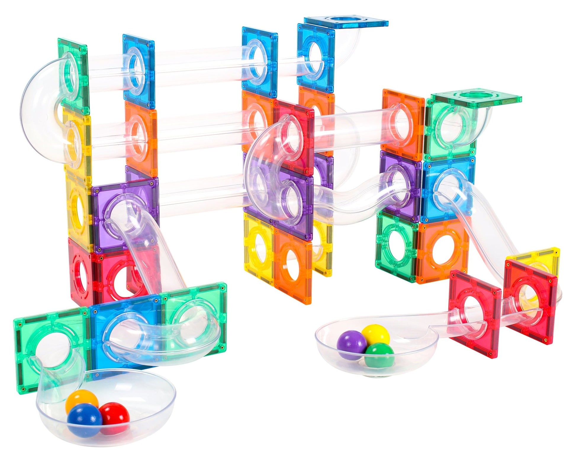 STEAM STUDIO Magnetic Tiles Marble Run 100 pcs Set - Steam Studio Toys