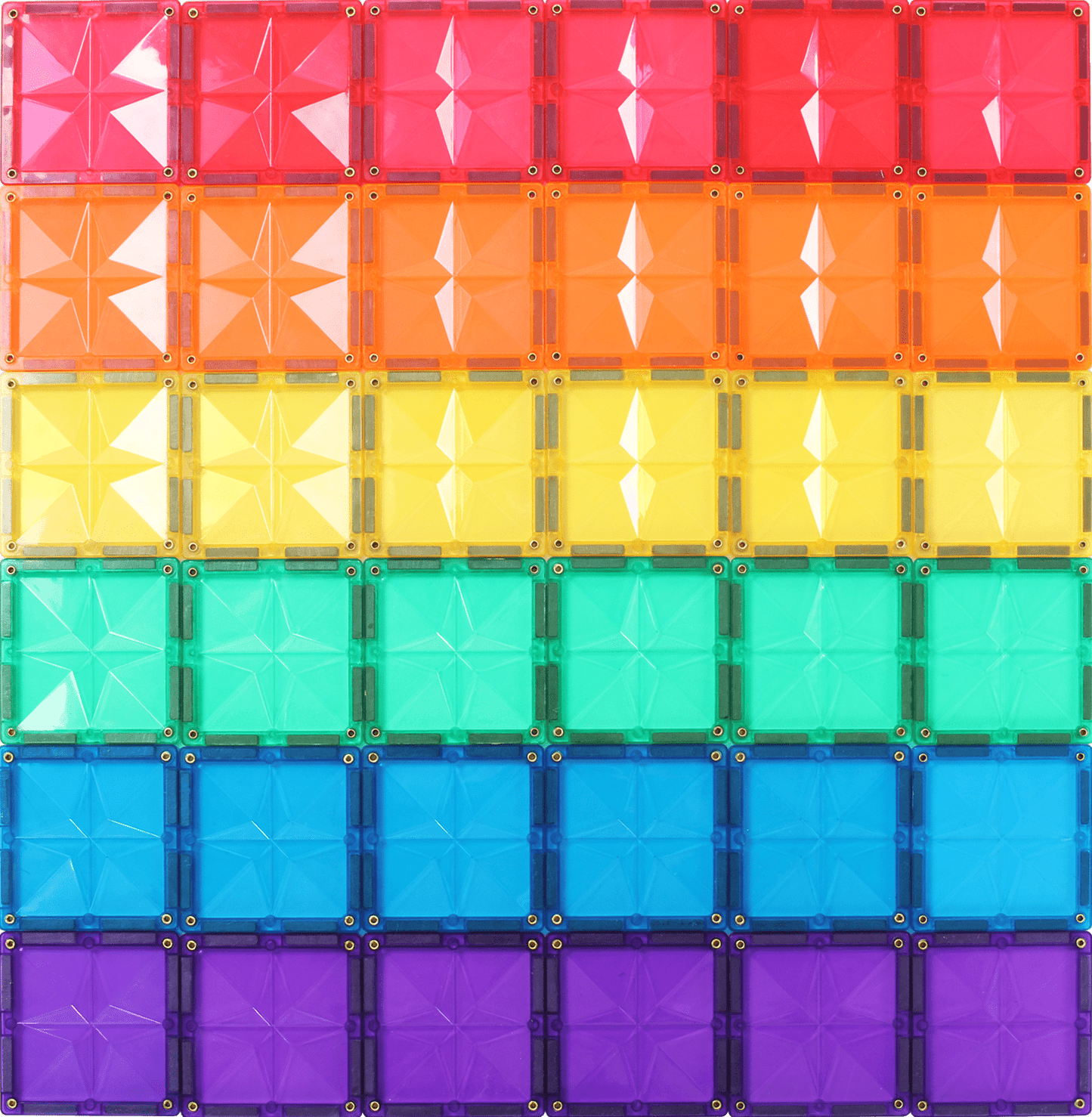 STEAM STUDIO Star Magnetic Tiles 36 Pieces Expansion Pack - Steam Studio Toys